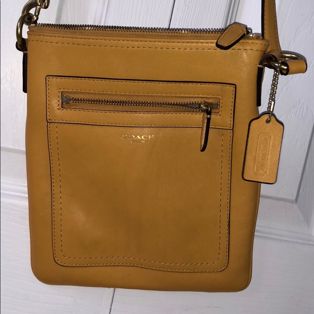 Yellow Coach Crossbody Bag